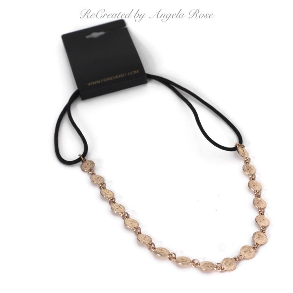 Forever 21 Gold Circles Headband